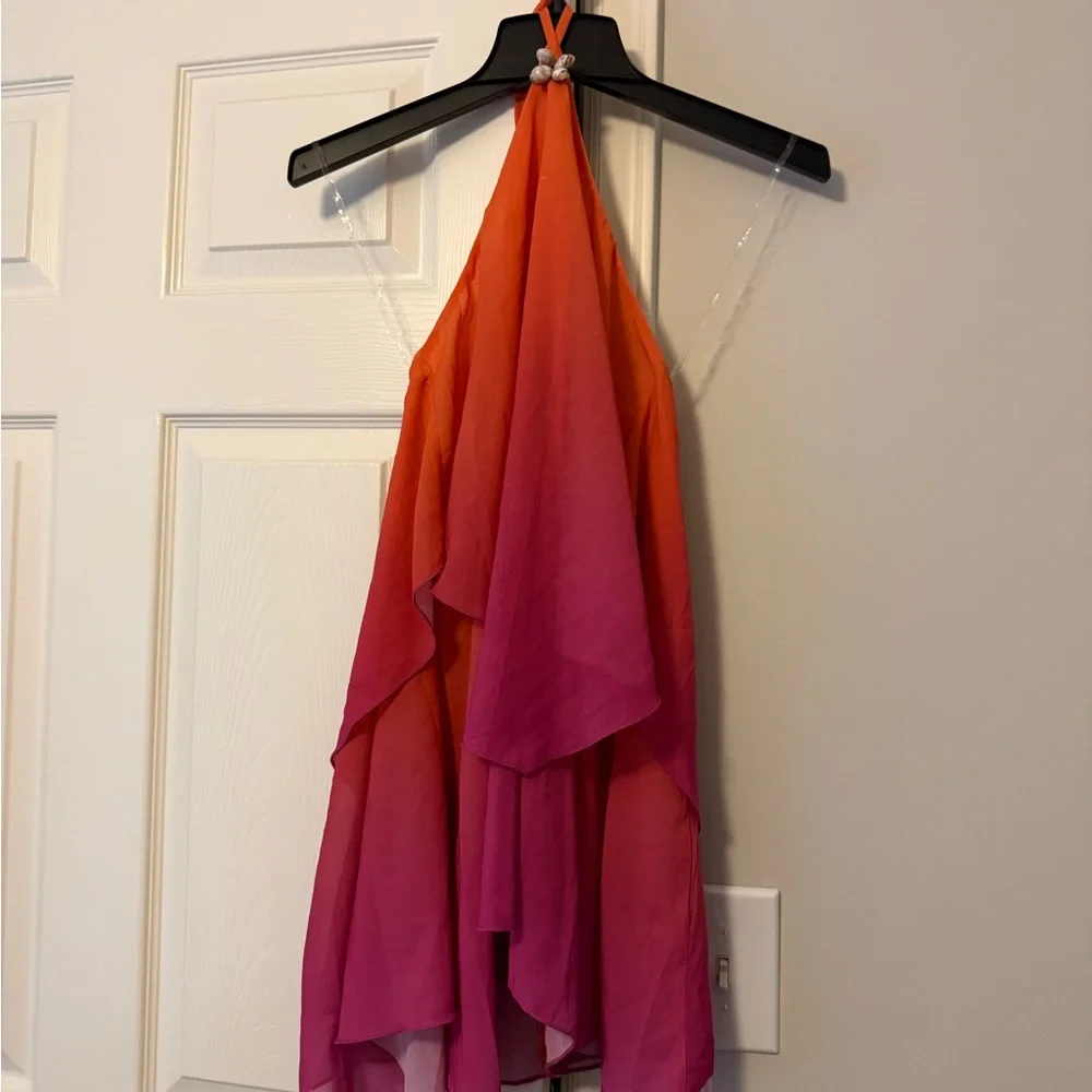 Peppermayo Twin Flame Mini Dress - Gradient Orange - Picture 6 of 6